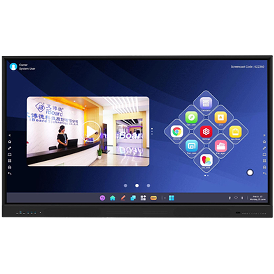 Écran Interactif Tactile 85 pouces 4K UHD Multipoints (20 points)