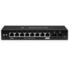 ES-10X EDGESWITCH 8X GIGABIT RJ45 PORTS, 2X SFP 1GBPS, 1X POE, 20GBPS SWITCHING CAPACITY, 24V CONFIGURABLE PASSIVE POE