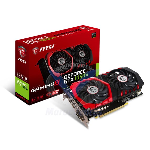 Carte Graphique MSI GeForce Gaming X 4Go GTX-1050/TI