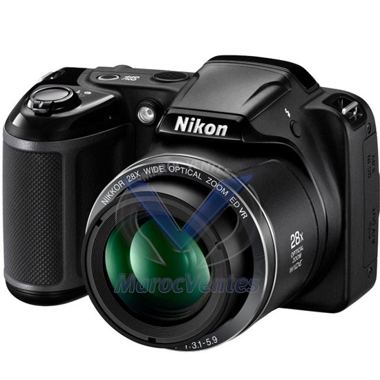 APPAREIL PHOTO NIKON  BLACK 20,2 MP + Etui L340