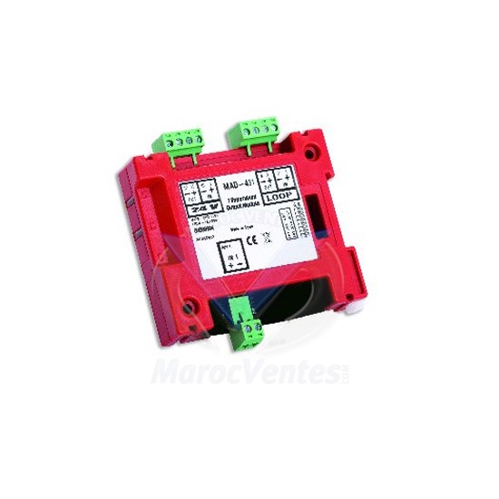 Detnov Module adressable à 1 sortie de tension contrôlée ou sirène conventionnelle MAD-431
