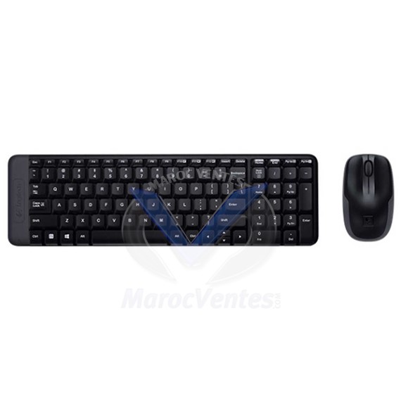 Ensemble Clavier Souris AZERTY Sans Fil MK220