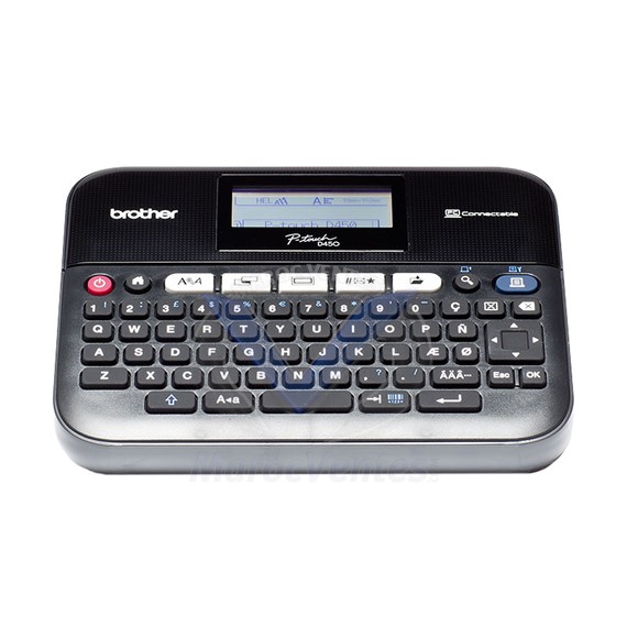 Etiquettes P-Touch Monochrome Thermique USB AZERTY PT D450VP
