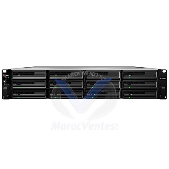 Serveur NAS de Haute Performance 12 Baies  Dual Core 2.13 Ghz  2 Go Ram 4 LAN Gigabit RS2414+