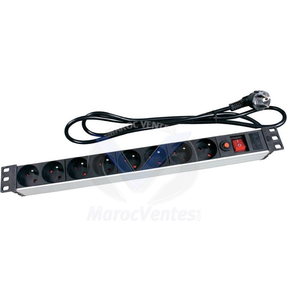 Rallonge Rackable Multiprise8 Prises Rallonge 8 prises