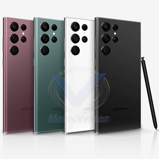 Smartphone Galaxy S22 Ultra Burgundy 6.8" Snapdragon895 12Go 256Go 5G Dual Sim SM-S908EDRGMWD