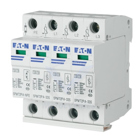 Parafoudres débrochables 3p 385VAC 3x20kA SPCT2-385/3