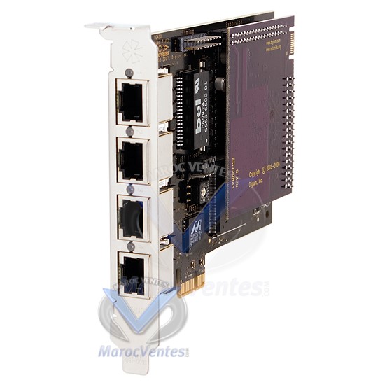 Carte numérique E1 a (4) T1/E1/J1/PRI PCI Express X1 ou PCI avec option module anti-echo TE420