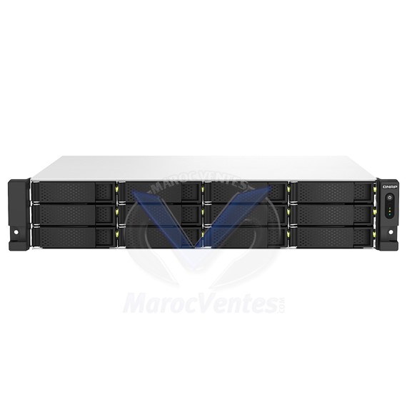 Serveur Professionnel Rack NAS 12 BAIES 04 Go RAM, 0 To Sans Disque TS-1264U-RP-4G