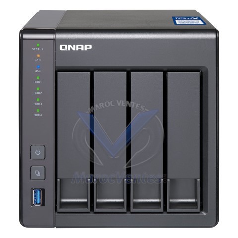 Serveur NAS professionnel 4 baies avec 2 Go de RAM Alpine AL-212 Dual-Core 1.7 GHz  (sans disque dur) TS-431X-2G