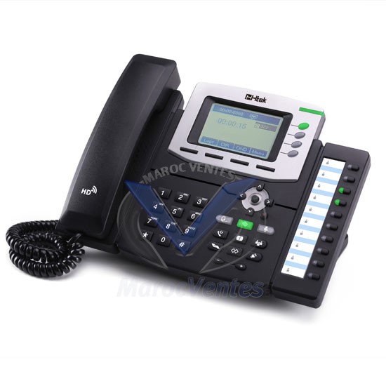 Téléphone IP Gigabit Couleur HD PoE 4 Comptes VoiP UC826