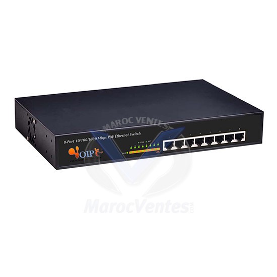 8-port 10/100M/1000M unmanaged 8 Port support PoE Switch in  Metal case(150W power) FR-S1008PEG