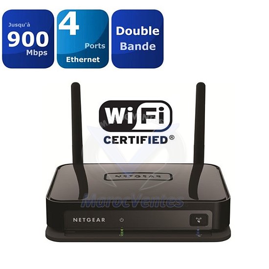 Adaptateur WIFI Dual Band N900 Connecte 4 Equipements WNCE4004