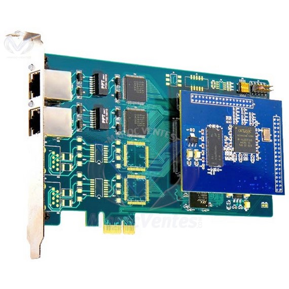 Carte E1 a deux avec Carte Echo Canceling port Pour Asterisk ISDN PRI Digital Interface Card ZD2PE-E