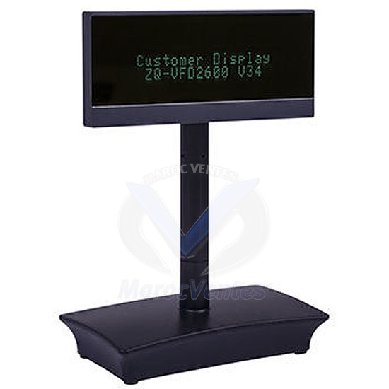 Afficheur 40 Caractéres 2x20lignes USB-Série ZQ-VFD2600