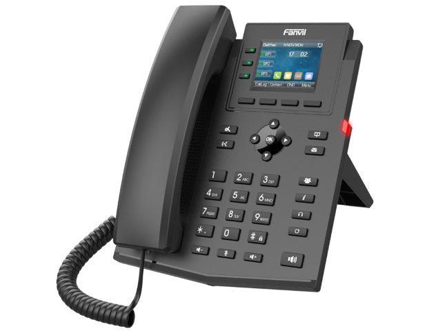 Téléphone IP à 4 comptes SIP économique doté d'un écran couleur performant. *Sans Alimentation