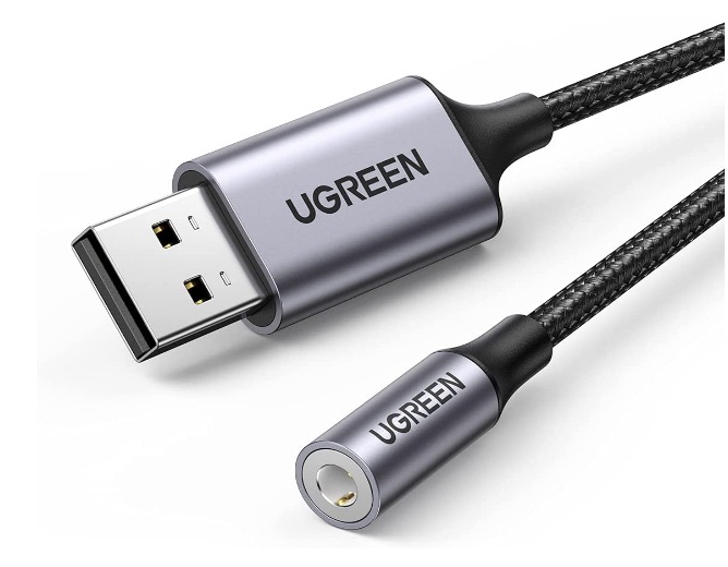 Ugreen 30757 Cable USB-A to Port Jack audio 3 5mm Prix Maroc